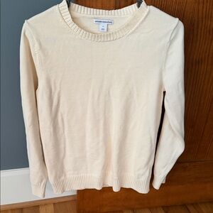 Amazon Essentials Women's Soft Cream Crew Neck Sweater size Med